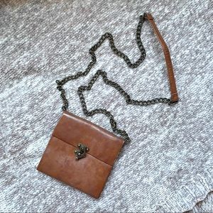 Steve Madden Mini Brown Vegan Leather Crossbody Purse